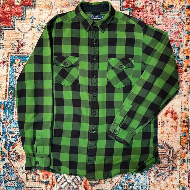 [L]폴로 랄프로렌 버팔로 체크 플란넬 셔츠