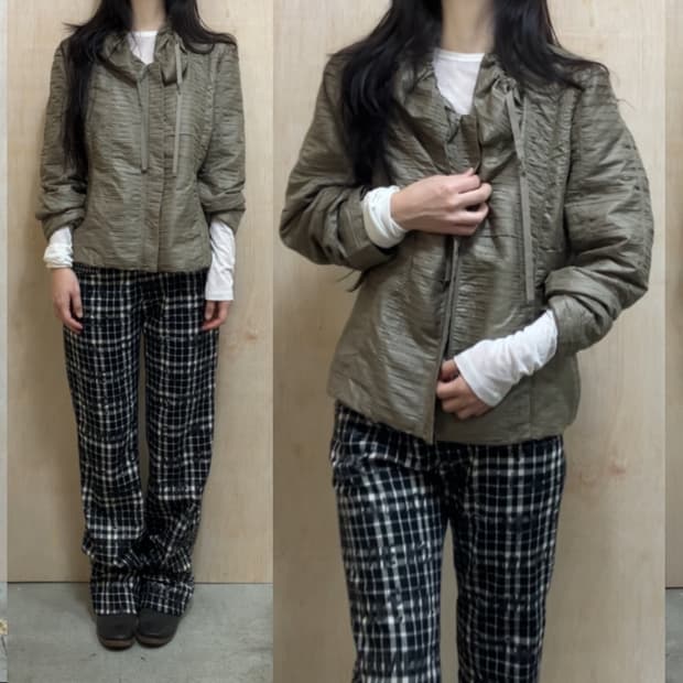 [직수입] 빈티지 실키 자켓 브론즈