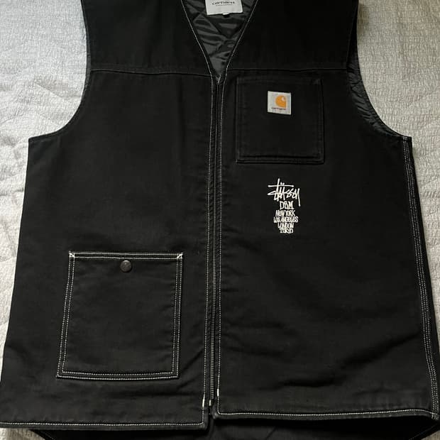 도버스트릿마켓 스투시 & 칼하트 WIP 베스트 (CL)