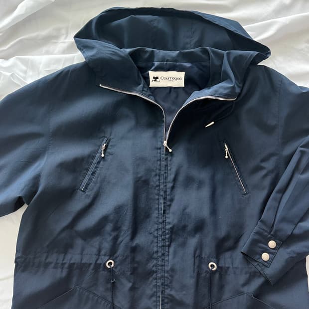 꾸레쥬 네이비 바람막이 자켓 점퍼