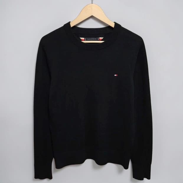 95 Tommy 타미힐피거 램스울 니트 블랙