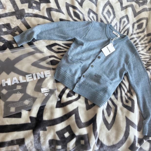 알렌느 멜란지 라운드넥 가디건