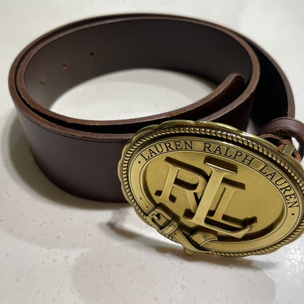 [M] RALPH LAUREN 랄프로렌 버클 레더 벨트