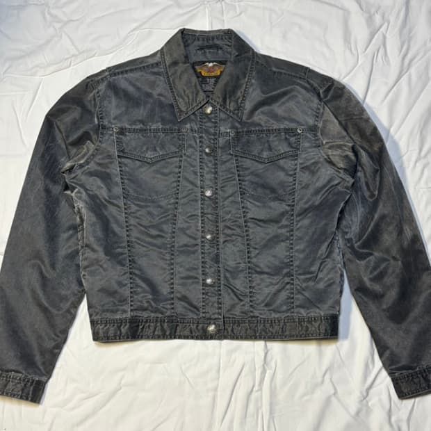 90s 할리데이비슨 하드 나일론 바이커 트러커 자켓