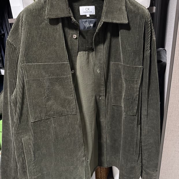 Calvin klein CK 코듀로이 카키 셋업 (셔츠자켓+팬츠)