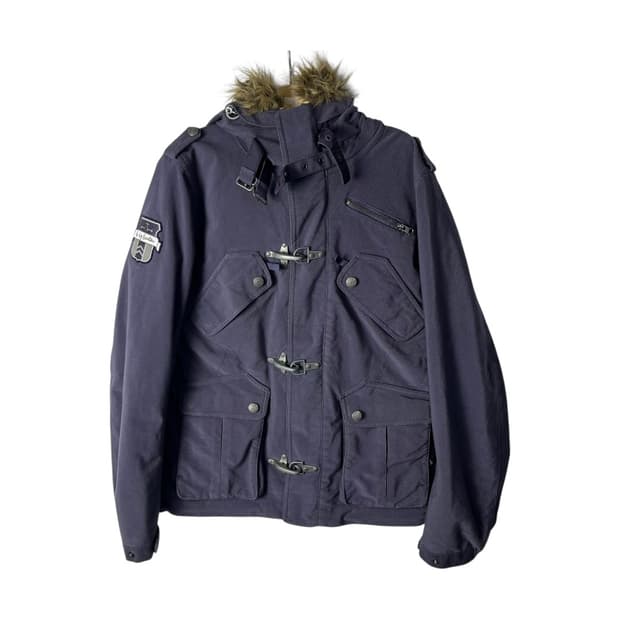 [JPN] 빈티지 파이어맨 버클 퍼 자켓