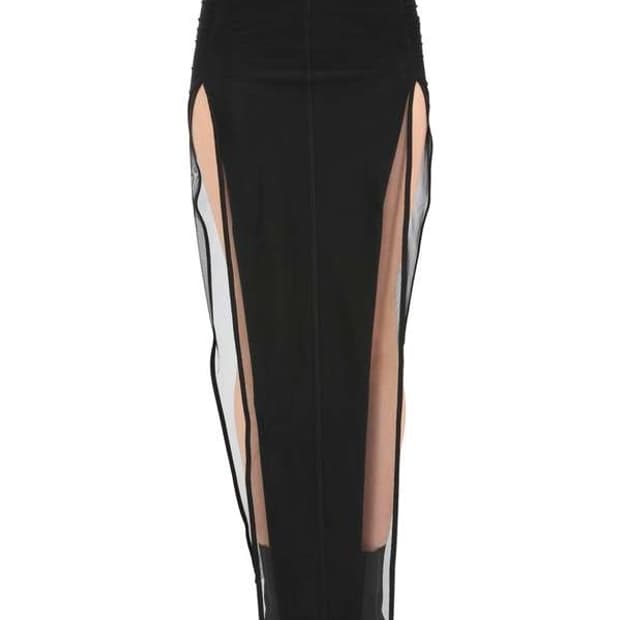 rick owens 릭오웬스 튤 슬릿 스커트