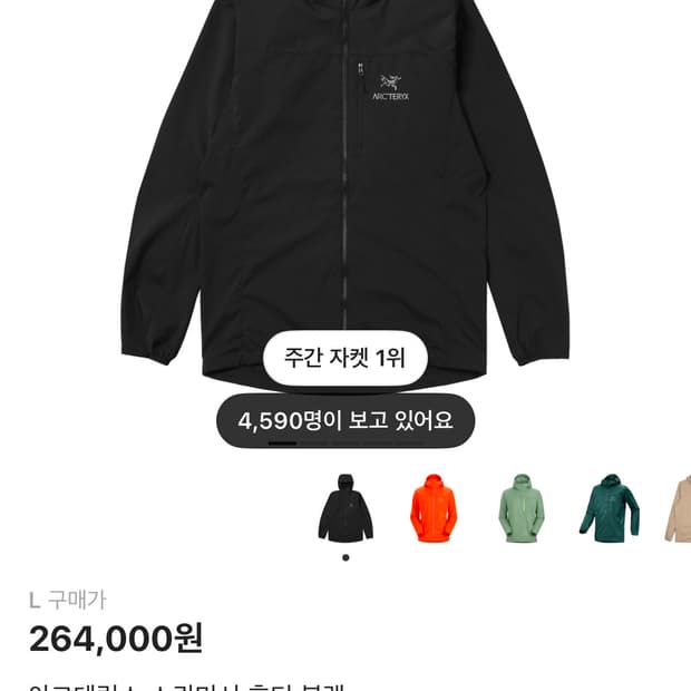 아크테릭스 바람막이