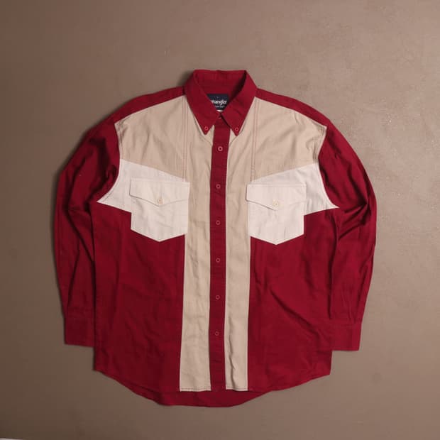 랭글러 웨스턴 코튼 셔츠 A1570