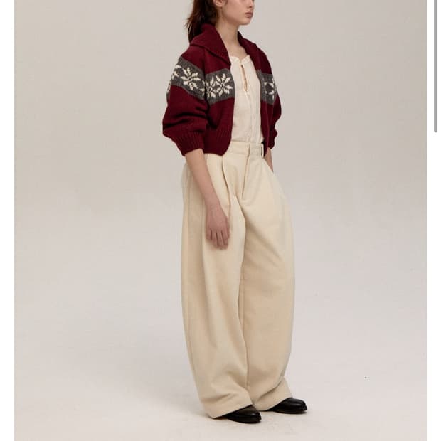 파르벵 Farven PEACH BRUSHED COTTON PANTS