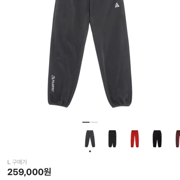 나이키 ACG 폴라텍 울프 트리 팬츠 앤트러사이트 블랙 - 아시아