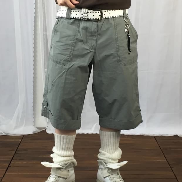 Jeanstar Grey Cotton Bermuda Shorts