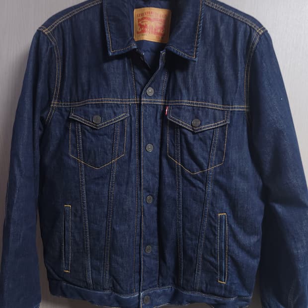 리바이스 데님 트러커 패딩자켓, M