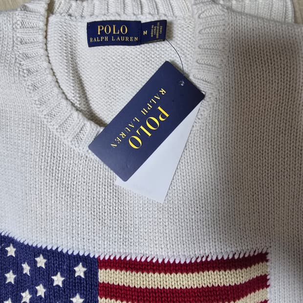 폴로 랄프로렌 성조기 니트