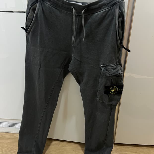 스톤아일랜드 워싱 차콜 조거팬츠 33-35