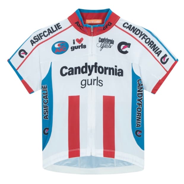 에즈이프캘리 ZIPUP BICYCLE JERSEY WHITE 새상품