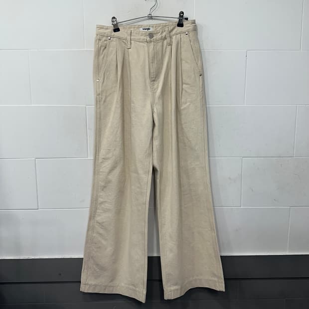 랭글러 코튼 와이드 팬츠