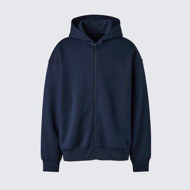 (교환)유니클로 오버사이즈 스웨트 풀집 파카 L, M이랑 교환