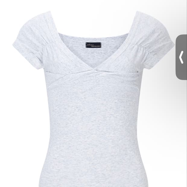 플리즈노팔로우 Marin Strap Shirring Short Sleev
