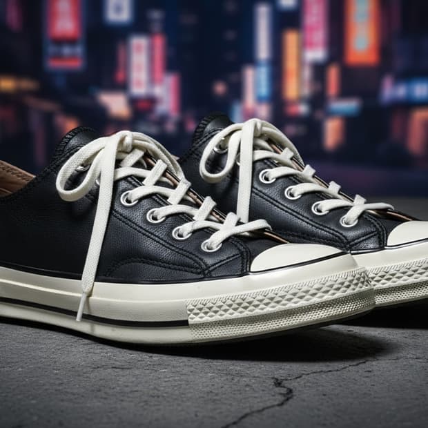 [250] 컨버스 척 70 로우 레더 블랙 (소가죽)