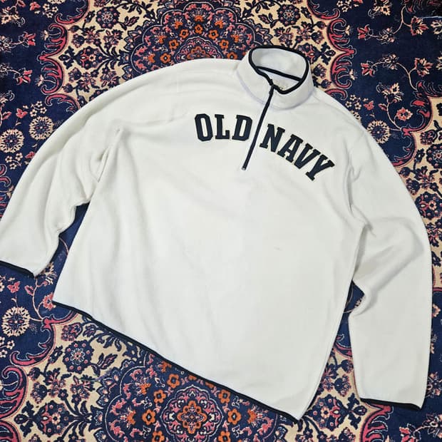 올드네이비(Oldnavy) 플리스 기모 하프 집업 XXL