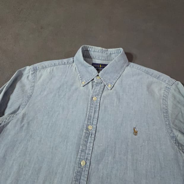 폴로 데님 셔츠 L 라이트블루