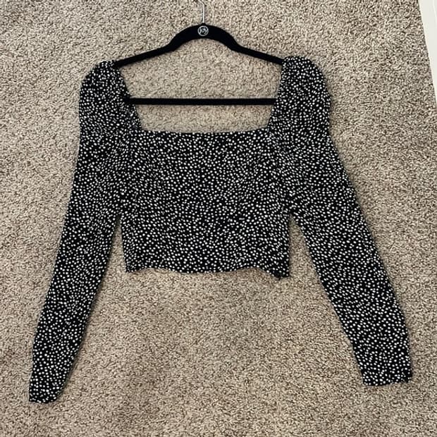 앤아더스토리즈 폴카 도트 블라우스 38