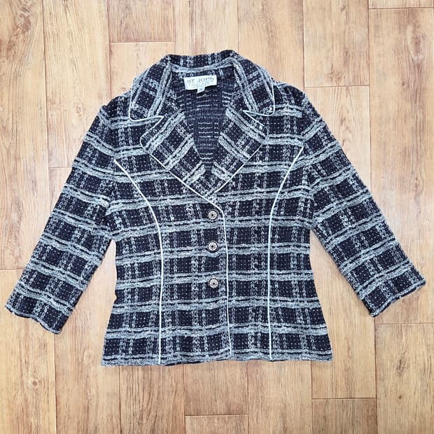 센존(ST.JOHN) 트위드 니트자켓 55