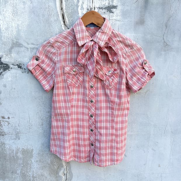 Burberry 버버리 체크 반팔 셔츠