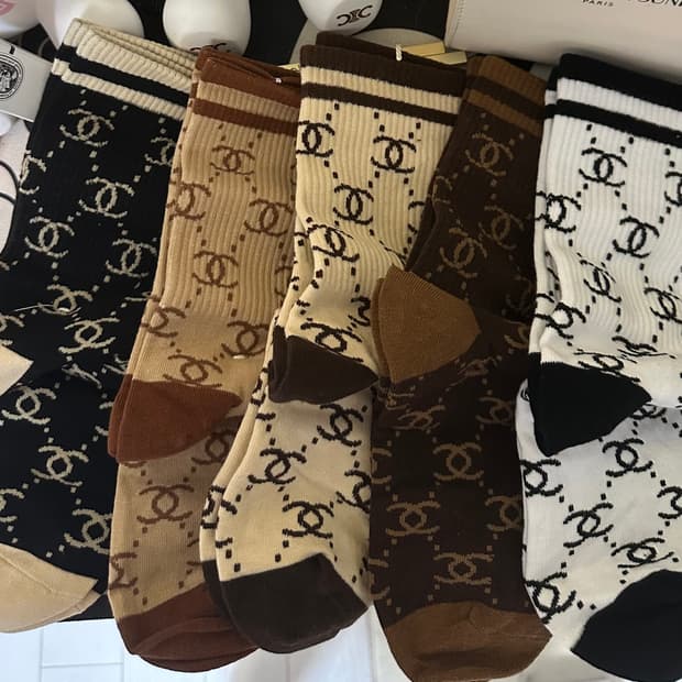 샤넬 CC로고 양말세트
