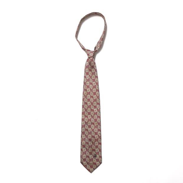 크리스찬 디올 Christian Dior Pattern Silk Tie 