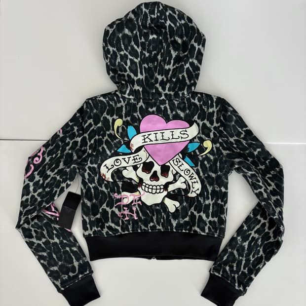 [새제품] 에드하디 레오파드 후드집업