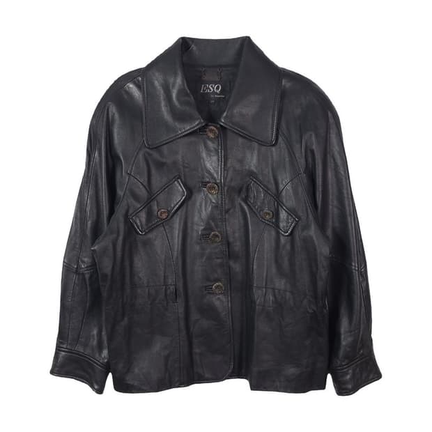 에스콰이아 ESQ 리얼 양가죽 투포켓 빈티지 자켓 77