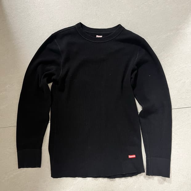 슈프림 헤인즈 써멀 크루넥 롱슬리브