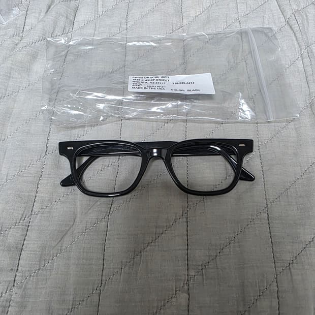 [50-21] 빈티지 크리스 옵티컬 얀크 YANK 블랙 안경테 2