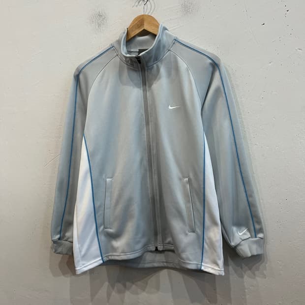 00s 나이키 재팬 스카이블루 파이핑 트랙탑 져지 우먼즈 