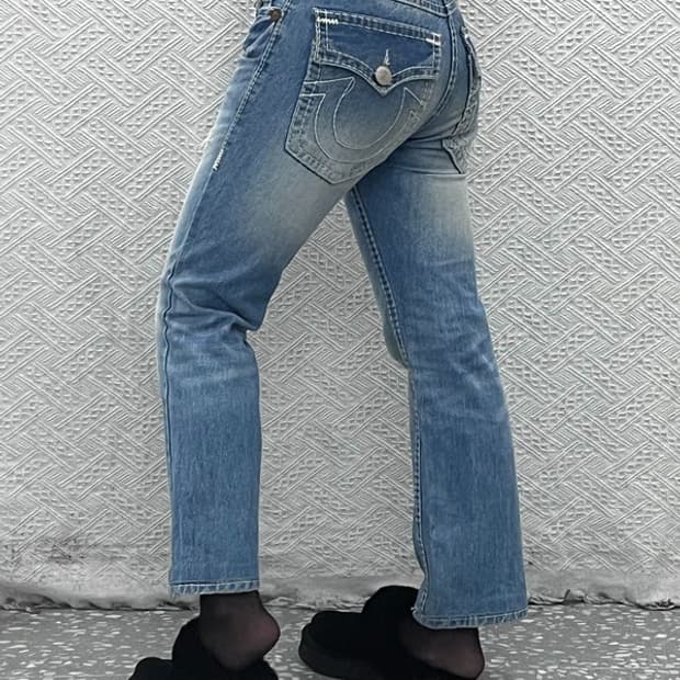 트루릴리전 빌리슈퍼티 Y2K 데님 청바지 28인치 C07347