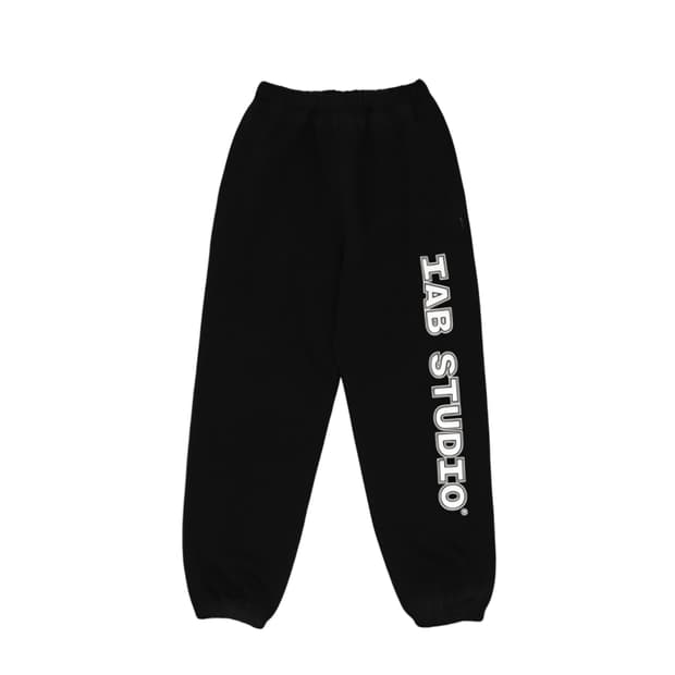 [XL]아이앱 스트레이트 로고 스웨트팬츠 블랙