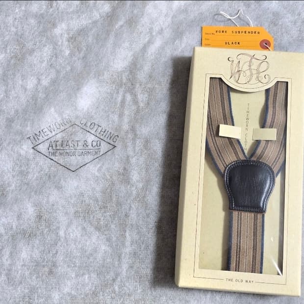 타임원클로딩 서스펜더 Timeworn clothing 엣라코 엣라스트