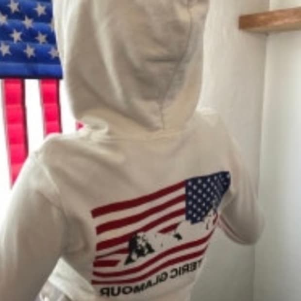 히스테릭 글래머 성조기 대대장 후드집업