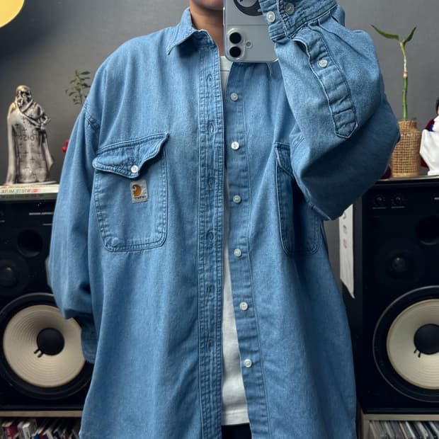 칼하트 데님셔츠