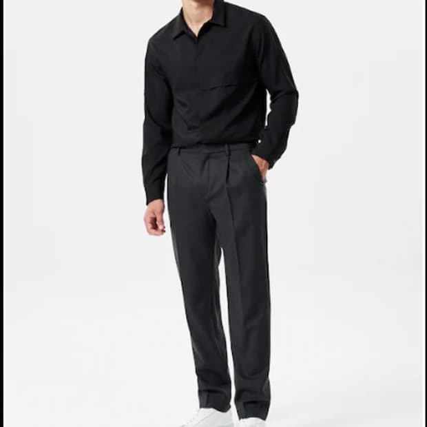 비이커 Beaker 울  슬랙스 팬츠 