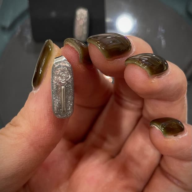 핸드메이드 장미 귀걸이