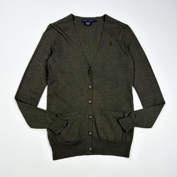 (수선자국존재) 폴로 랄프로렌 여성 메리노 울 가디건 여성S