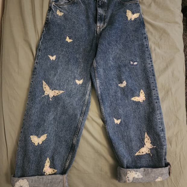 아워레가시 25ss 바스트컷 버터플라이데님