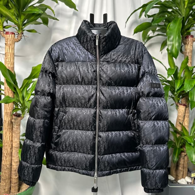 (52) 디올 오블리크 다운 자켓 블랙