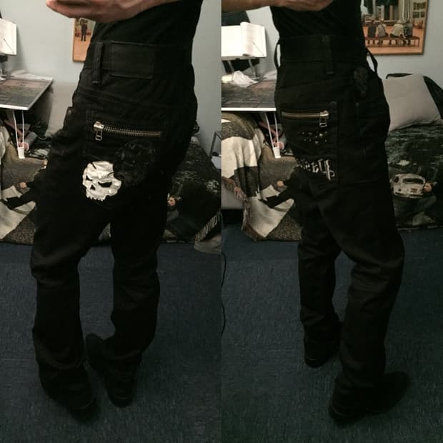 DASTA Denim 빈티지 펑크 데님팬츠