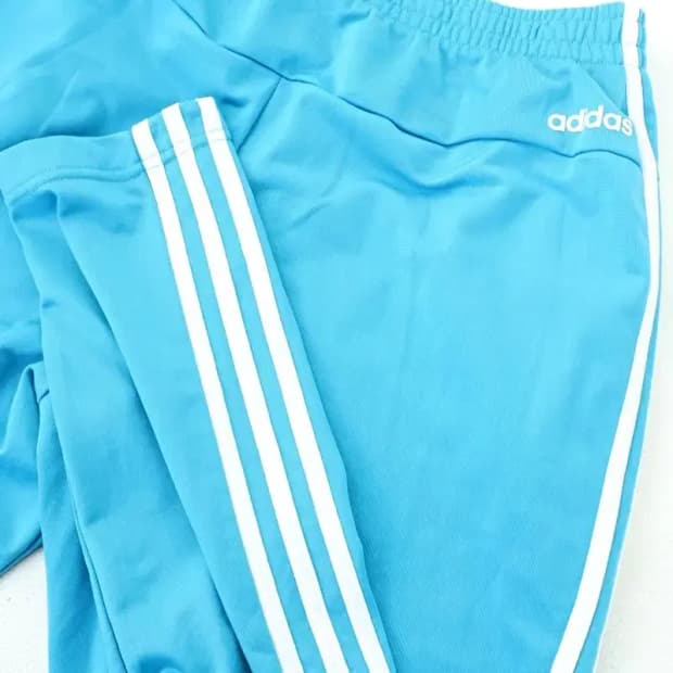 W(M) 아디다스 트레이닝복 바지 폴리 삼선 하늘 EO빈티지