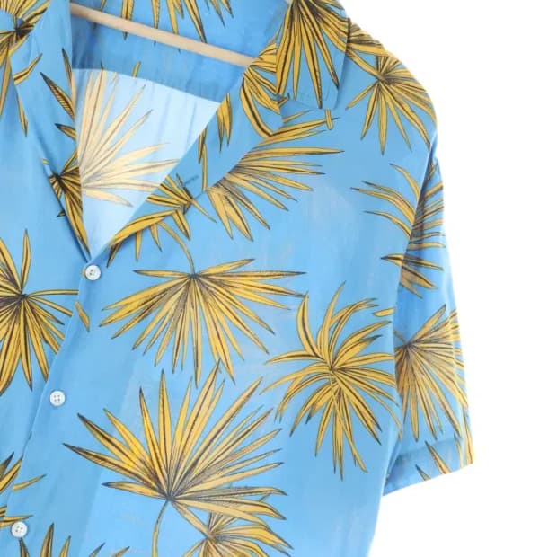 (L) 브랜드빈티지 반팔셔츠 남방 하와이안 루즈핏 한정판-D75E