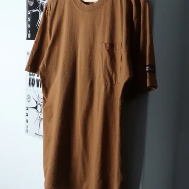 (M-L) 디키즈 반팔 티셔츠 작은데미지 브라운-1342C